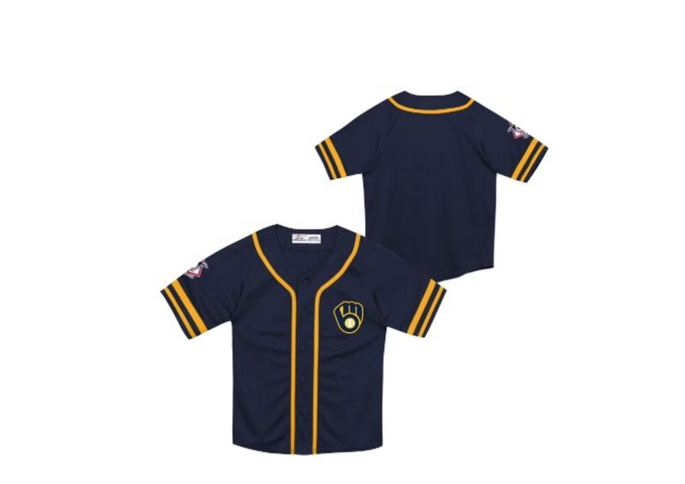 Boys MLB Milwaukee Brewers Youth Jersey Size M 6/7